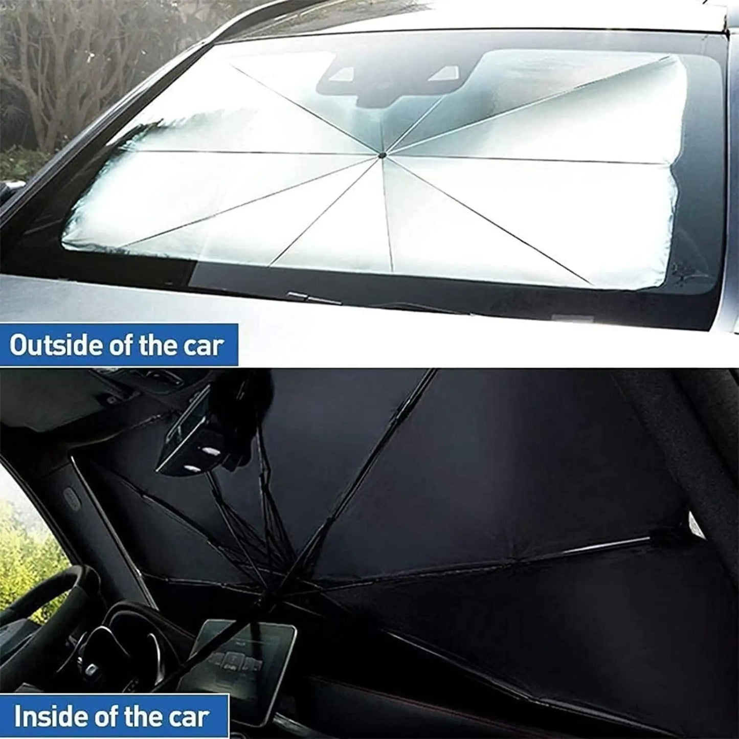 Car Windshield Sun Shade Umbrella | Umbrella Car Shade Cover