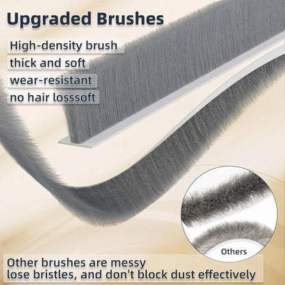 Door Draft Stopper with Brush | Under Door Draft Stopper