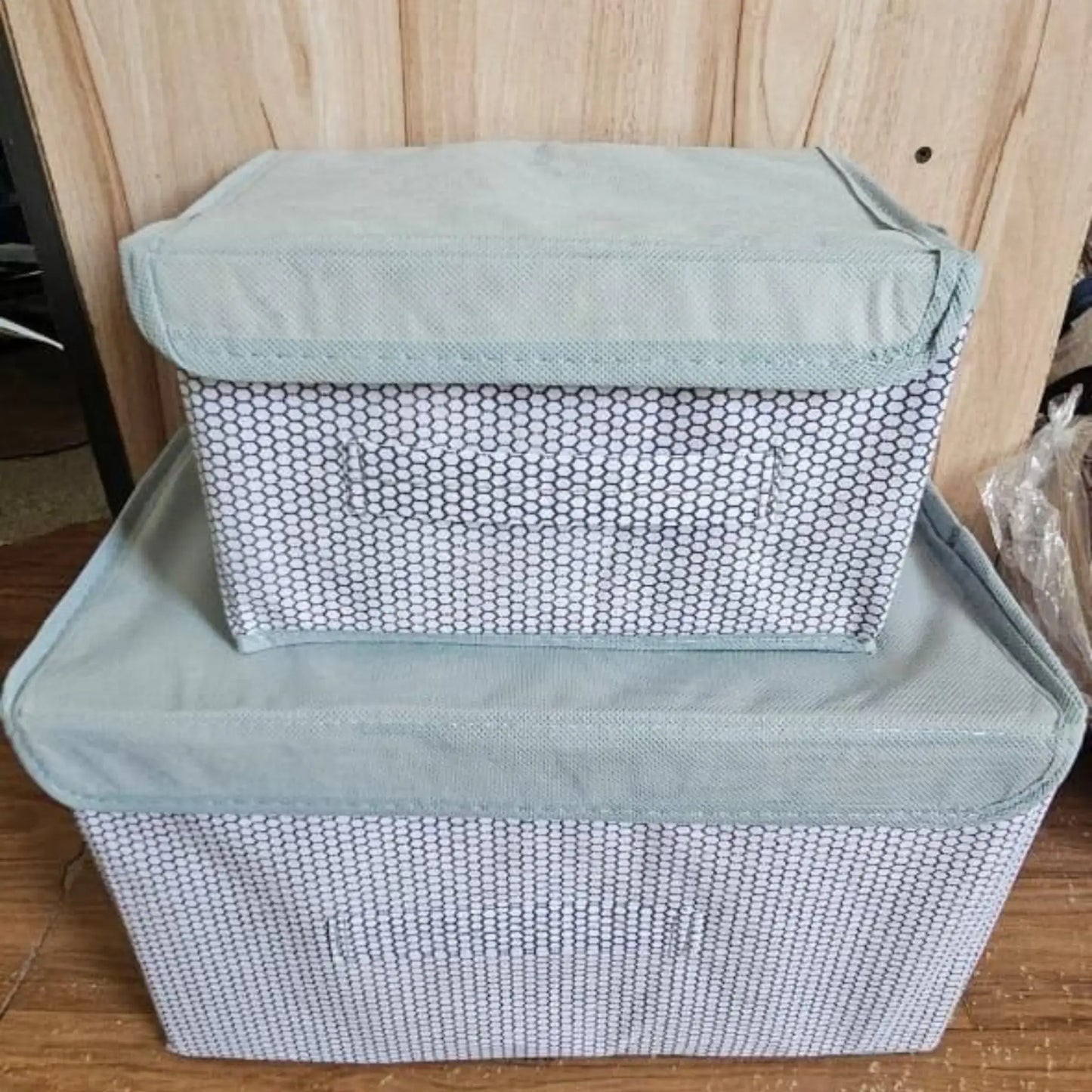 Foldable Wardrobe Storage Bins | Closet Organizers Pack of 2