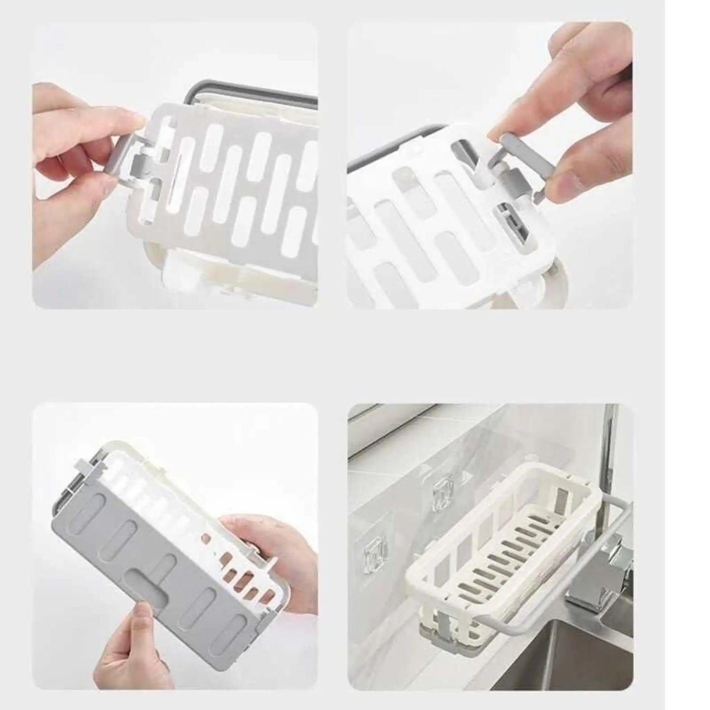 Retractable Sponge Storage Hanging Rack | Wall Mounted Organizer