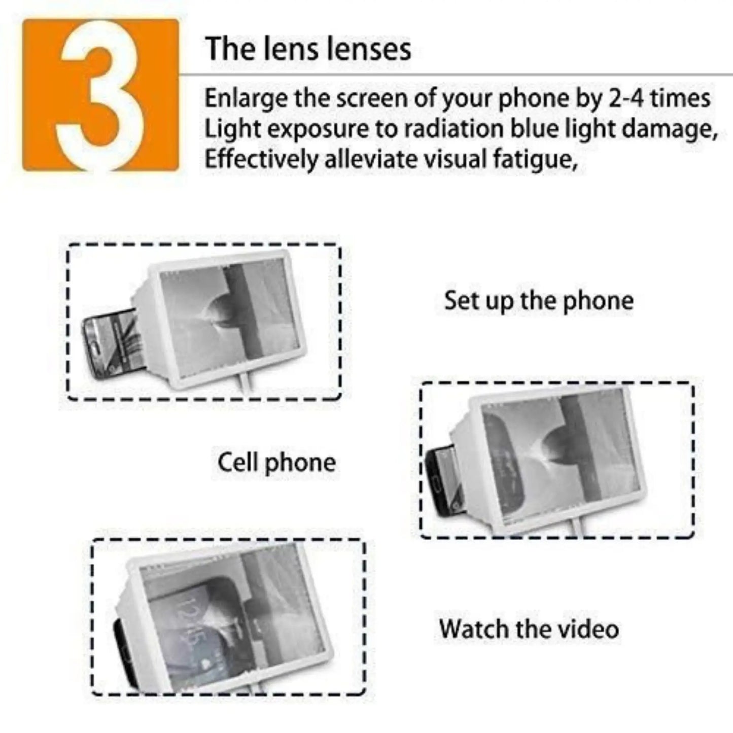 Universal Mobile Phone HD Screen Magnifier | Phone Screen Amplifier