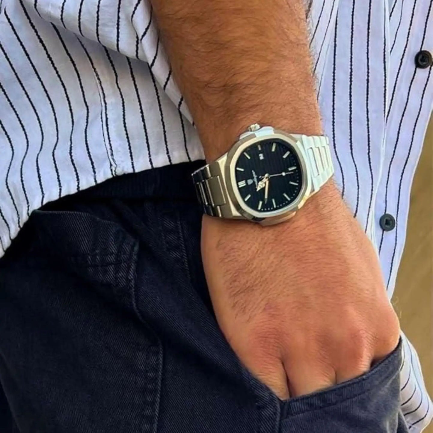 Luxury Stainless Steel Watch | Mens Steel Watch Band