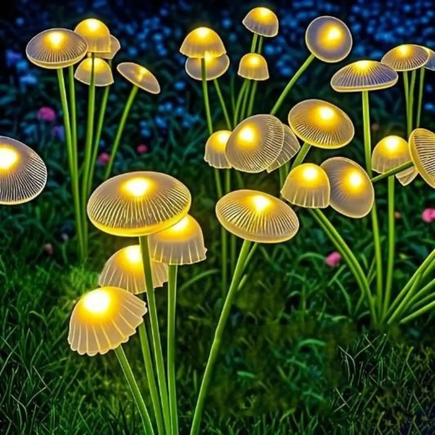 5 Watt 8 LED Solar Mushroom Lights | Outdoor Garden Solar Lights