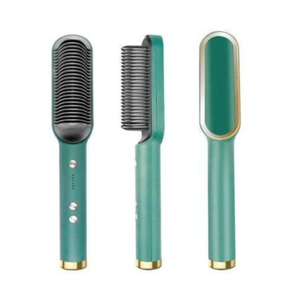 Professional Electric Hair Straightener Comb | Heated Hair Brush Straightener