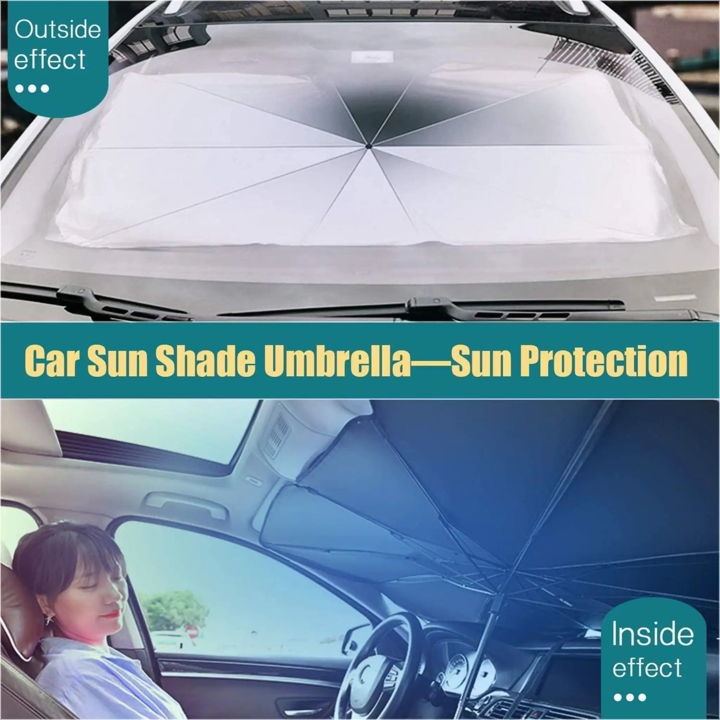 Car Windshield Sun Shade Umbrella | Umbrella Car Shade Cover