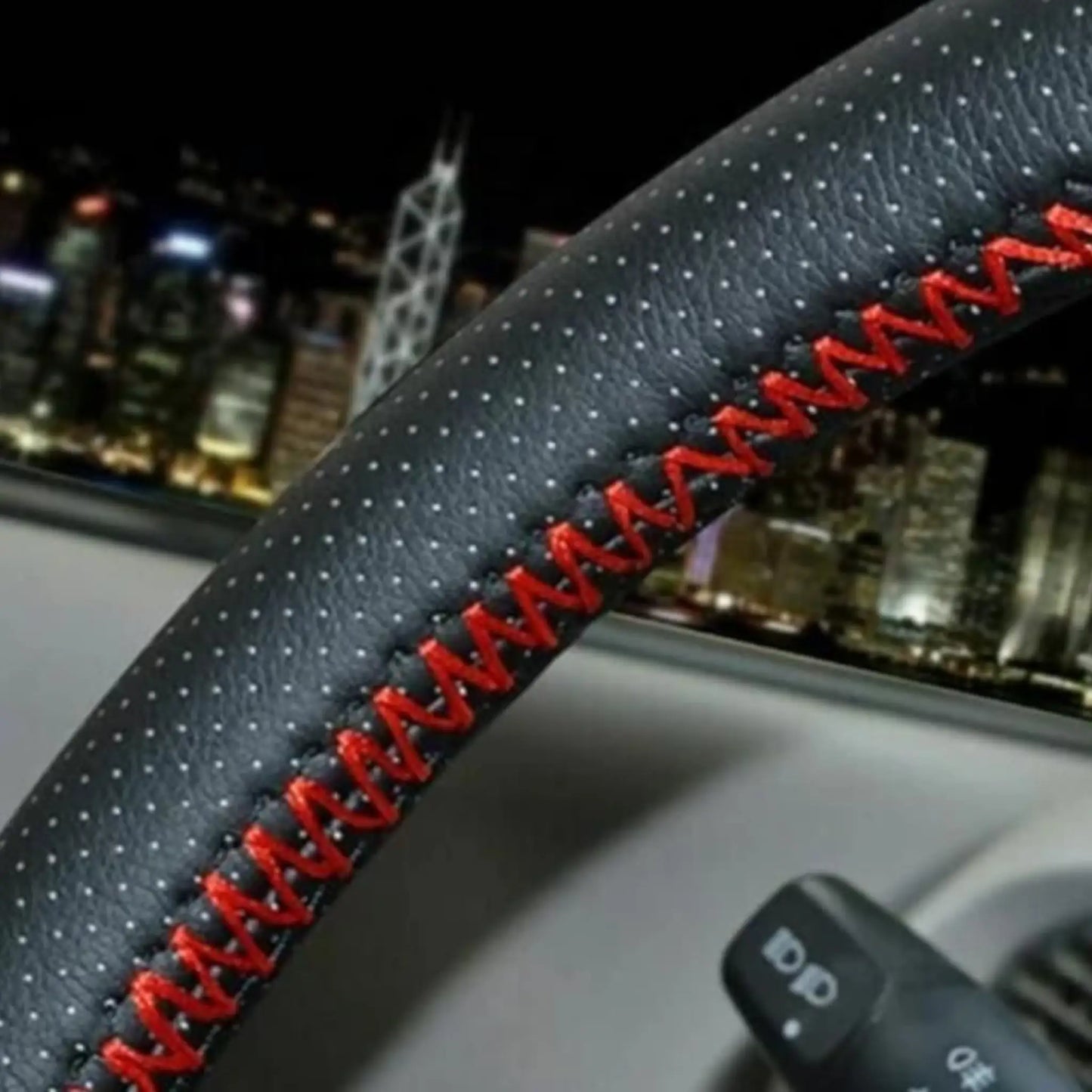 Universal Car Leather Steering Wheel Cover | Soft Leather Steering Wrap