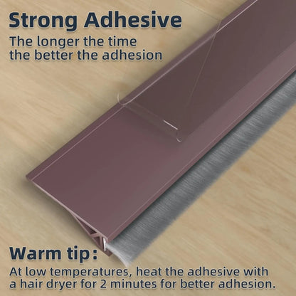 Door Draft Stopper with Brush | Under Door Draft Stopper