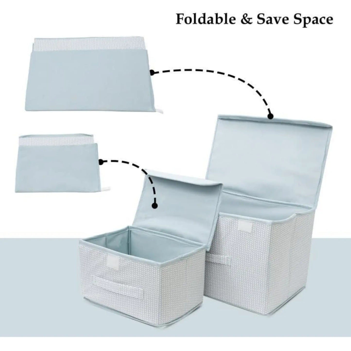 Foldable Wardrobe Storage Bins | Closet Organizers Pack of 2