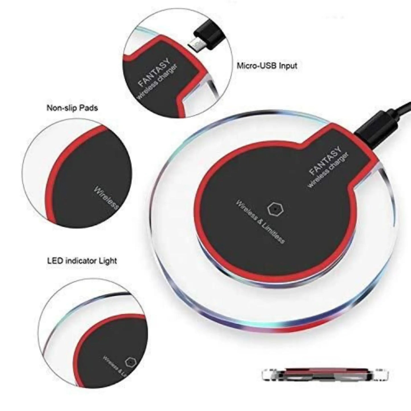 Standard Ultra Slim Wireless Charging Pad | Fast Wireless Charger